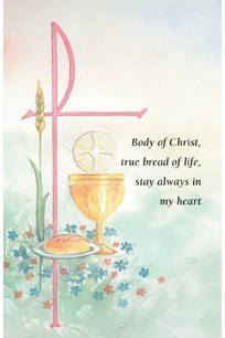 First Communion Holy Card - FQHG411-Church Life-Barton Cotton-Michigan Church Supply