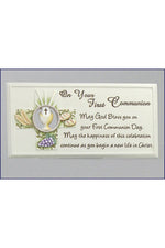 First Communion Plaque - UL23222-Inspirational Gifts-Malhame-Michigan Church Supply