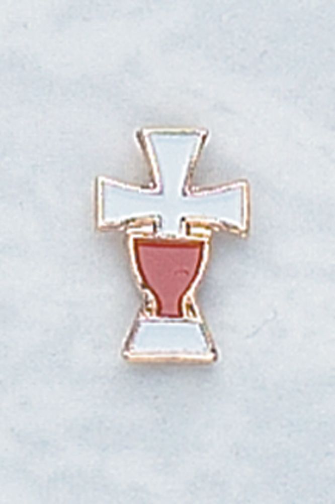 First Holy Communion Pin - Cross - HX078-Inspirational Gifts-Devon-Michigan Church Supply