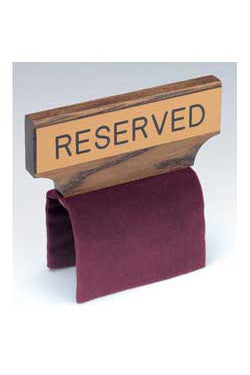 Flexible Fabric Pew Reserve Sign Maroon, Blue or Green-RURC5, RURC5-B & RURC5-G-Church Life-Flynn MFG-Maroon-Michigan Church Supply