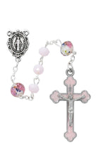 Floral Rosary - UZR897W-Inspirational Gifts-McVan-Michigan Church Supply