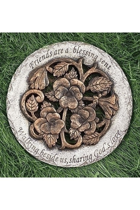 Flower Stepping Stone - LI10205-Inspirational Gifts-Roman, Inc-Michigan Church Supply