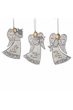 Flying Angel Ornament - LI135343-Inspirational Gifts-Roman, Inc-Angel with Harp-Michigan Church Supply