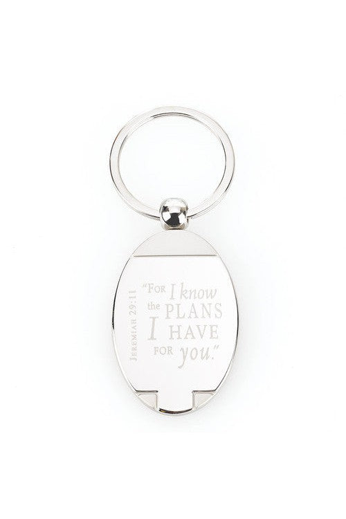 For I Know the Plans Key Chain - GCKMO036-Inspirational Gifts-Christian Art Gifts-Michigan Church Supply