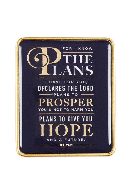 For I Know the Plans Visor Clip - GCVCL002-Inspirational Gifts-Christian Art Gifts-Michigan Church Supply