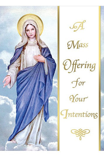 For Your Intentions Living Mass Cards FQME734-Church Life-Barton Cotton-Michigan Church Supply