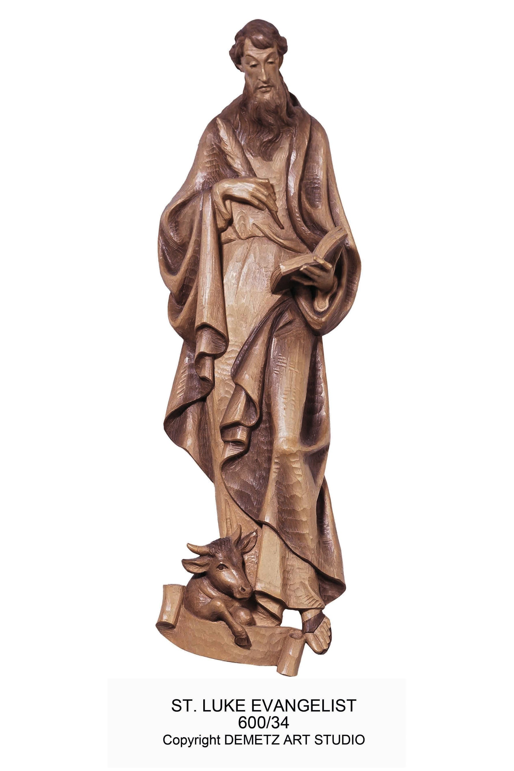 Four Evangelist - High Relief - HD60033-36-Church Life-Demetz-Saint Luke 24"-Michigan Church Supply