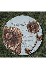 Friends Leave Footprints Garden Stone - LI12067-Inspirational Gifts-Roman, Inc-Michigan Church Supply