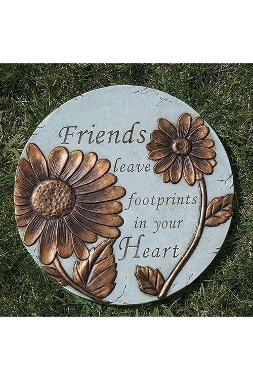 Friends Leave Footprints Garden Stone - LI12067-Inspirational Gifts-Roman, Inc-Michigan Church Supply