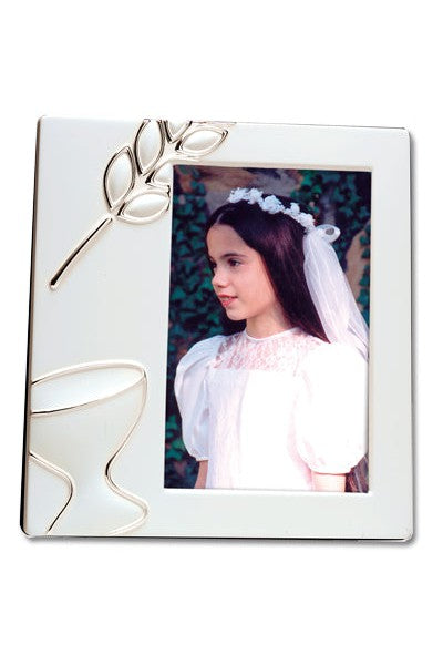 Frosted White Enamel Frame - HX13414-Inspirational Gifts-Devon-Michigan Church Supply