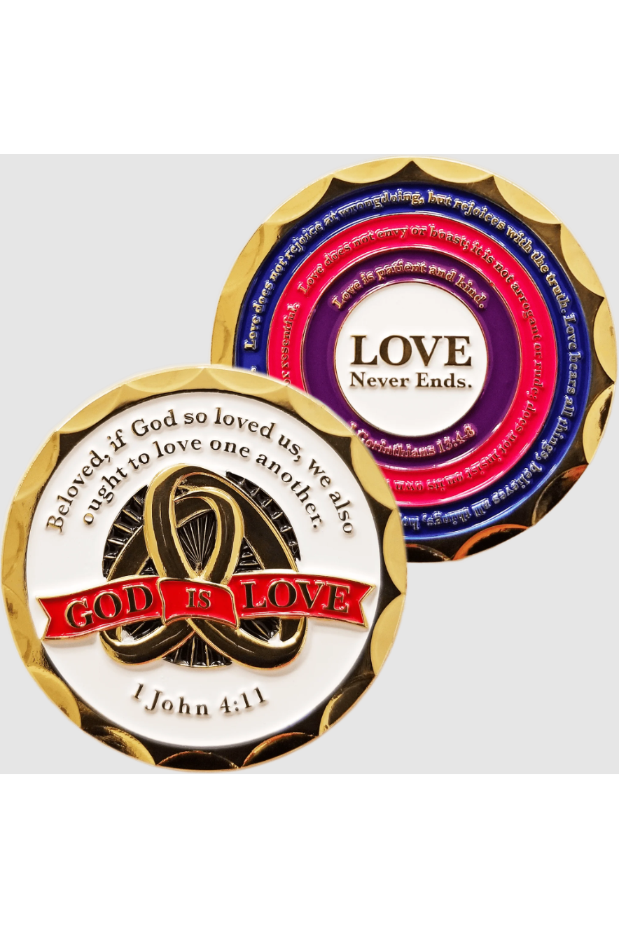 God is Love Coins - FRCOIN15-4-Inspirational Gifts-Logos Trading Post-Michigan Church Supply