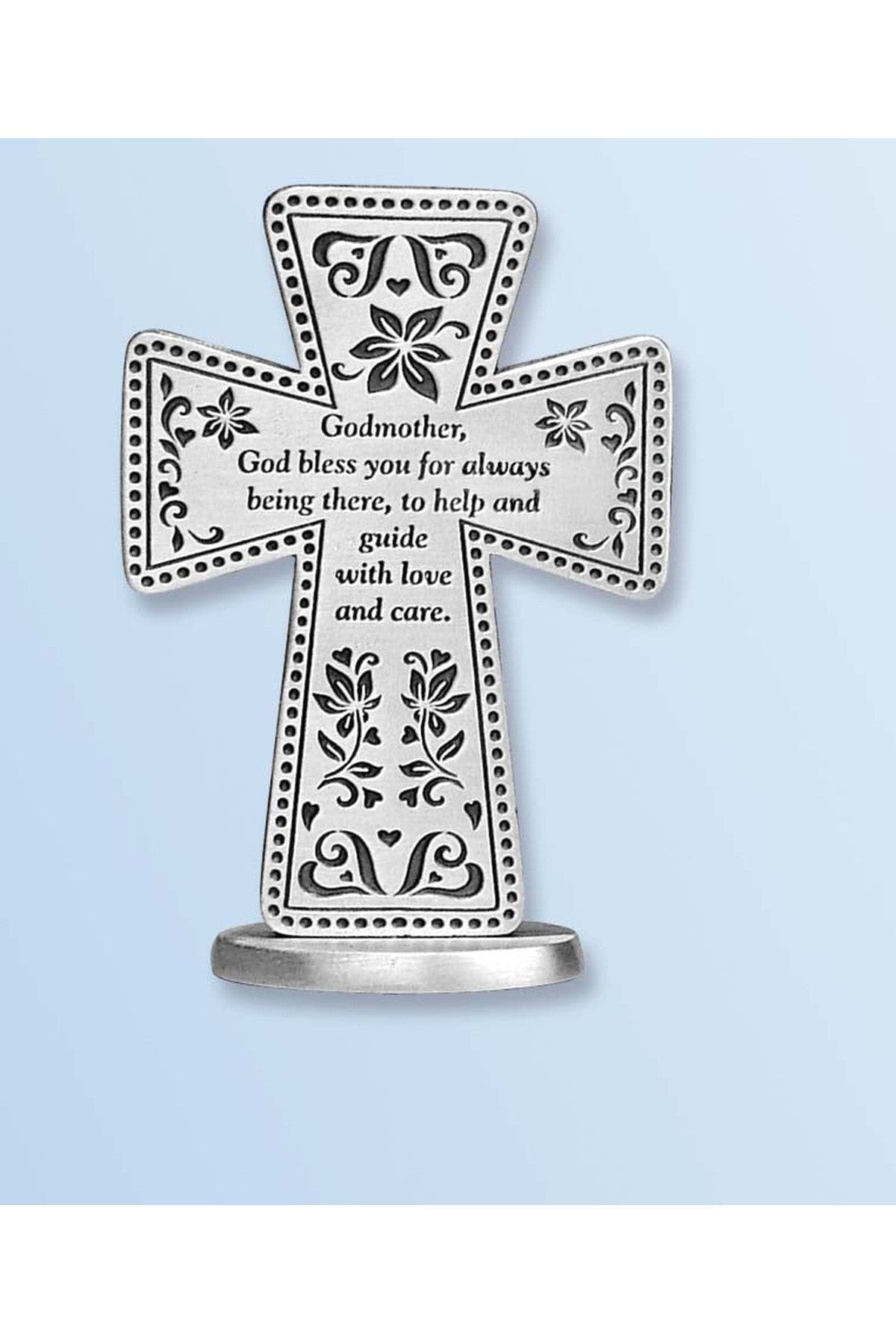 Godmother Standing Message Cross- GESQP124-Inspirational Gifts-Cathedral Art Medal and CA Gifts-Michigan Church Supply