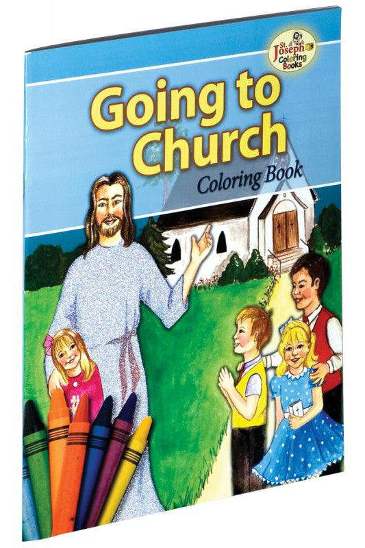 Going to Church Coloring Book - GF694-Inspirational Gifts-Catholic Book Publishing Corp-Michigan Church Supply