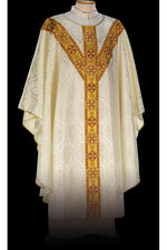 Gold Broderie Chasuble - MK65/000007-Church Life-MCS-MK-Michigan Church Supply