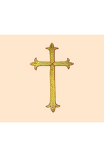 Gold Cross Applique - MCS843-Church Life-Michigan Church Supply-Michigan Church Supply