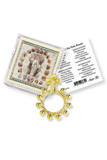 Gold Crucifix Rosary Ring - TA958-07997-Inspirational Gifts-Hirten-Michigan Church Supply