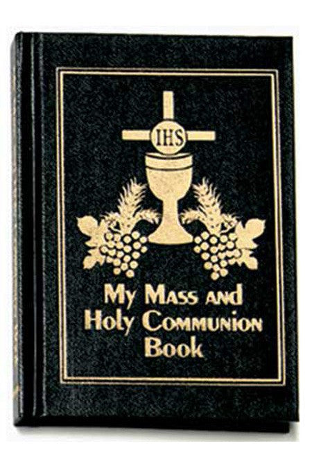 Gold Stamped Mass Book - Black - HX6501-Inspirational Gifts-Devon-Michigan Church Supply