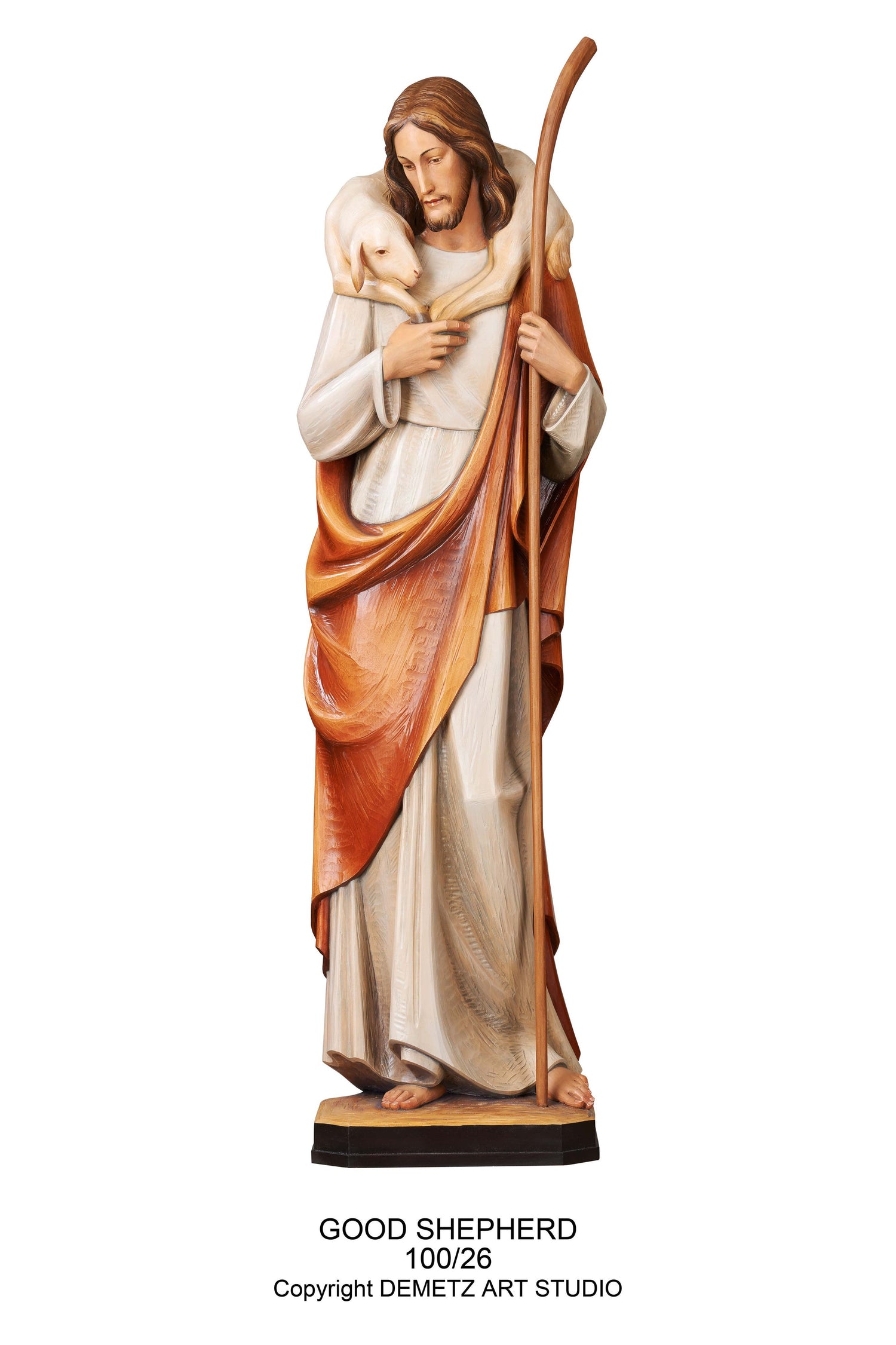 Good Shepherd - HD10026-Church Life-Demetz-Fiberglass 48"-Michigan Church Supply