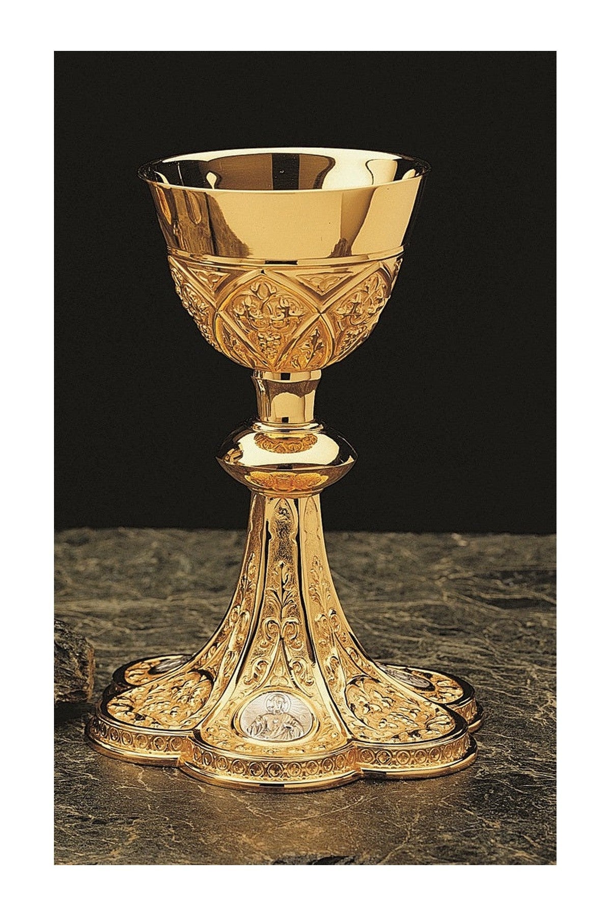 Gothic Chalice and Paten - EW5060-Church Life-Molina/Artistic Silver-Brass Gold Plated-Michigan Church Supply