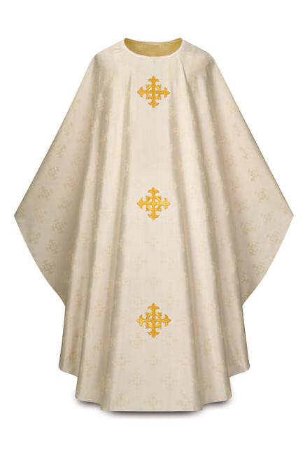 Gothic Chasuble - Beige - WN3978-Church Life-Art Studio Slabbinck-Michigan Church Supply