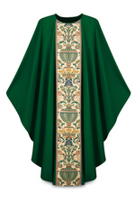 Gothic Chasuble - Green - WN2749-0-Church Life-Art Studio Slabbinck-Michigan Church Supply