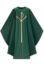 Gothic Chasuble - Green - WN5090-Church Life-Art Studio Slabbinck-Michigan Church Supply