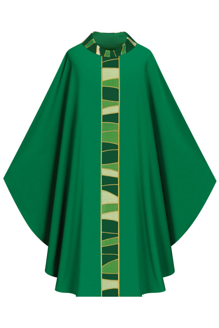 Gothic Chasuble - Green - WN5176-Church Life-Art Studio Slabbinck-Michigan Church Supply