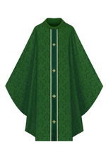 Gothic Chasuble - Green - WN5257-Church Life-Art Studio Slabbinck-Michigan Church Supply