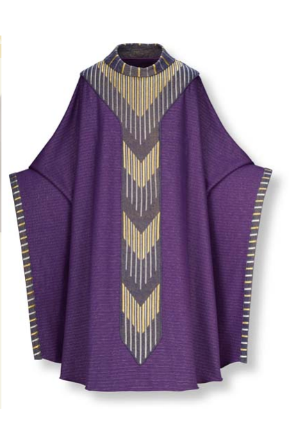 Gothic Chasuble - Purple - WN2-3850-Church Life-Art Studio Slabbinck-Michigan Church Supply