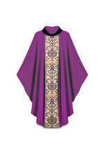 Gothic Chasuble - Purple - WN2749P-4-Church Life-Art Studio Slabbinck-Michigan Church Supply