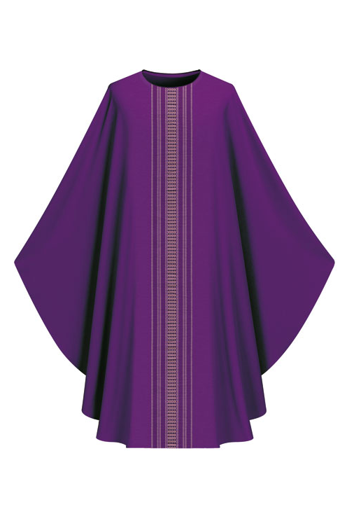 Gothic Chasuble - Purple - WN3111-Church Life-Art Studio Slabbinck-Plain-Michigan Church Supply