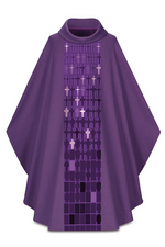 Gothic Chasuble - Purple - WN5056-Church Life-Art Studio Slabbinck-Michigan Church Supply