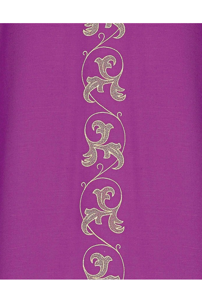 Gothic Chasuble - Purple - WN5224 / WN5223-Church Life-Art Studio Slabbinck-Plain-Michigan Church Supply