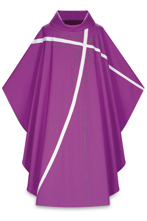 Gothic Chasuble - Purple - WN5226-Church Life-Art Studio Slabbinck-Michigan Church Supply