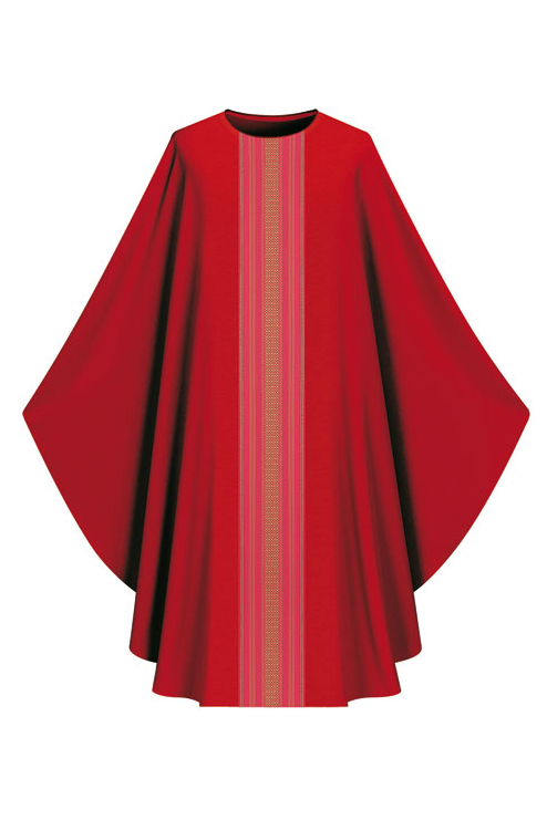 Gothic Chasuble - Red - WN3111-Church Life-Art Studio Slabbinck-Plain-Michigan Church Supply