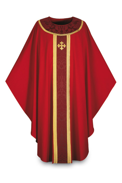 Gothic Chasuble - Red - WN3358R-Church Life-Art Studio Slabbinck-Michigan Church Supply