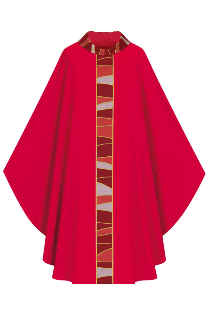 Gothic Chasuble - Red - WN5176-Church Life-Art Studio Slabbinck-Michigan Church Supply