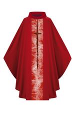 Gothic Chasuble - Red - WN5249-Church Life-Art Studio Slabbinck-Michigan Church Supply