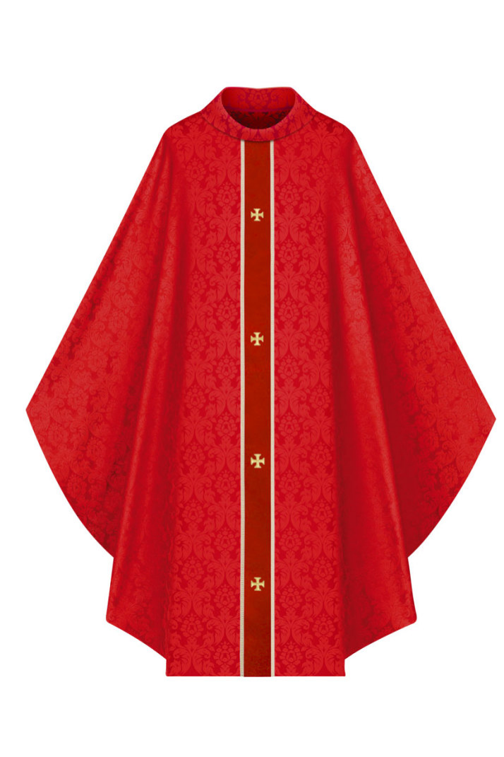 Gothic Chasuble - Red - WN5257-Church Life-Art Studio Slabbinck-Michigan Church Supply