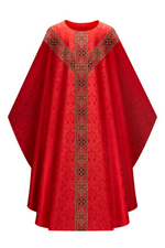 Gothic Chasuble - Red - WN5290-Church Life-Art Studio Slabbinck-Michigan Church Supply