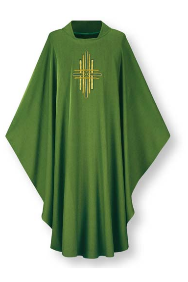 Gothic Chasuble-WN3174-Church Life-Art Studio Slabbinck-Emmaus - 55% trevira 45% wool-Michigan Church Supply