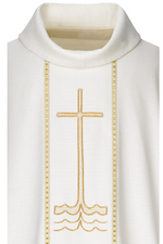 Gothic Chasuble-WN3921-Church Life-Art Studio Slabbinck-Lucia - 16% viscose, 31% cotton and 53% polyester.-Michigan Church Supply