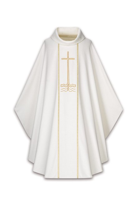 Gothic Chasuble-WN3921-Church Life-Art Studio Slabbinck-Lucia - 16% viscose, 31% cotton and 53% polyester.-Michigan Church Supply