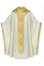 Gothic Chasuble - White - WN2-3850-Church Life-Art Studio Slabbinck-Michigan Church Supply