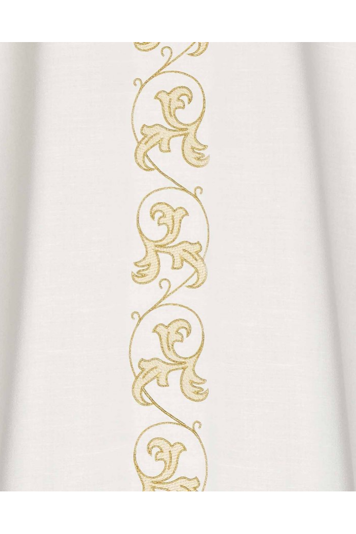 Gothic Chasuble - White - WN5224 / WN5223-Church Life-Art Studio Slabbinck-Plain-Michigan Church Supply