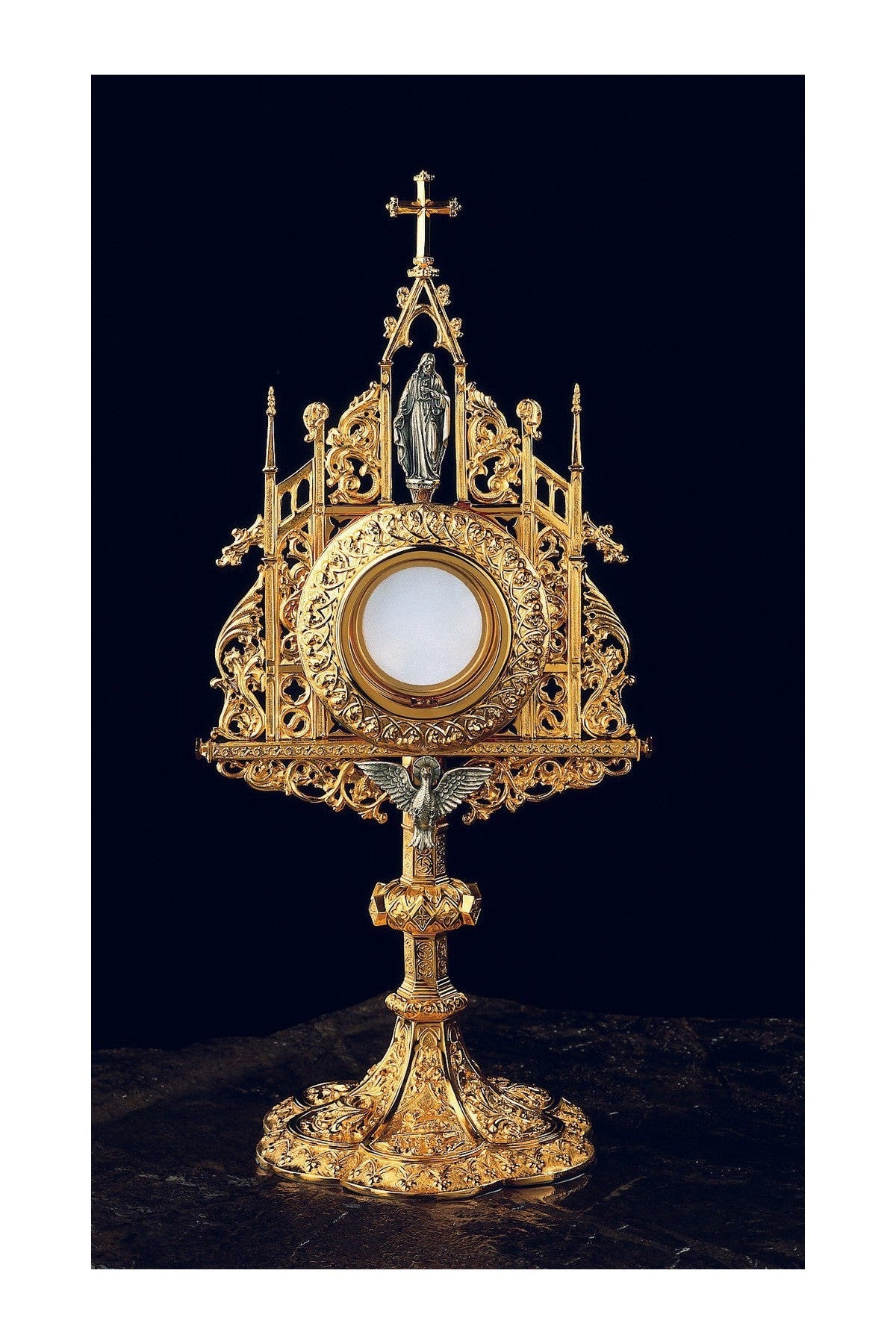 Gothic Monstrance-EW7283-Church Life-Molina/Artistic Silver-Gold Plated-Michigan Church Supply