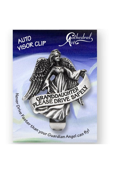 Granddaughter Visor Clip - GEKVC141GDA-Inspirational Gifts-Cathedral Art Medal and CA Gifts-Michigan Church Supply