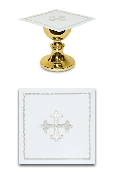 Greek Cross Mass Linen - WN2195-Church Life-Art Studio Slabbinck-Chalice Pall Cover-Michigan Church Supply