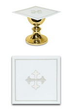 Greek Cross Mass Linen - WN2195-Church Life-Art Studio Slabbinck-Chalice Pall Cover-Michigan Church Supply