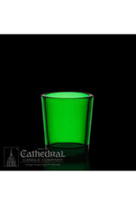 Green 15 Hour Votive Glasses - YS202-DG-Church Life-Cathedral Candle-Michigan Church Supply